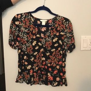 H&M flower Blouse